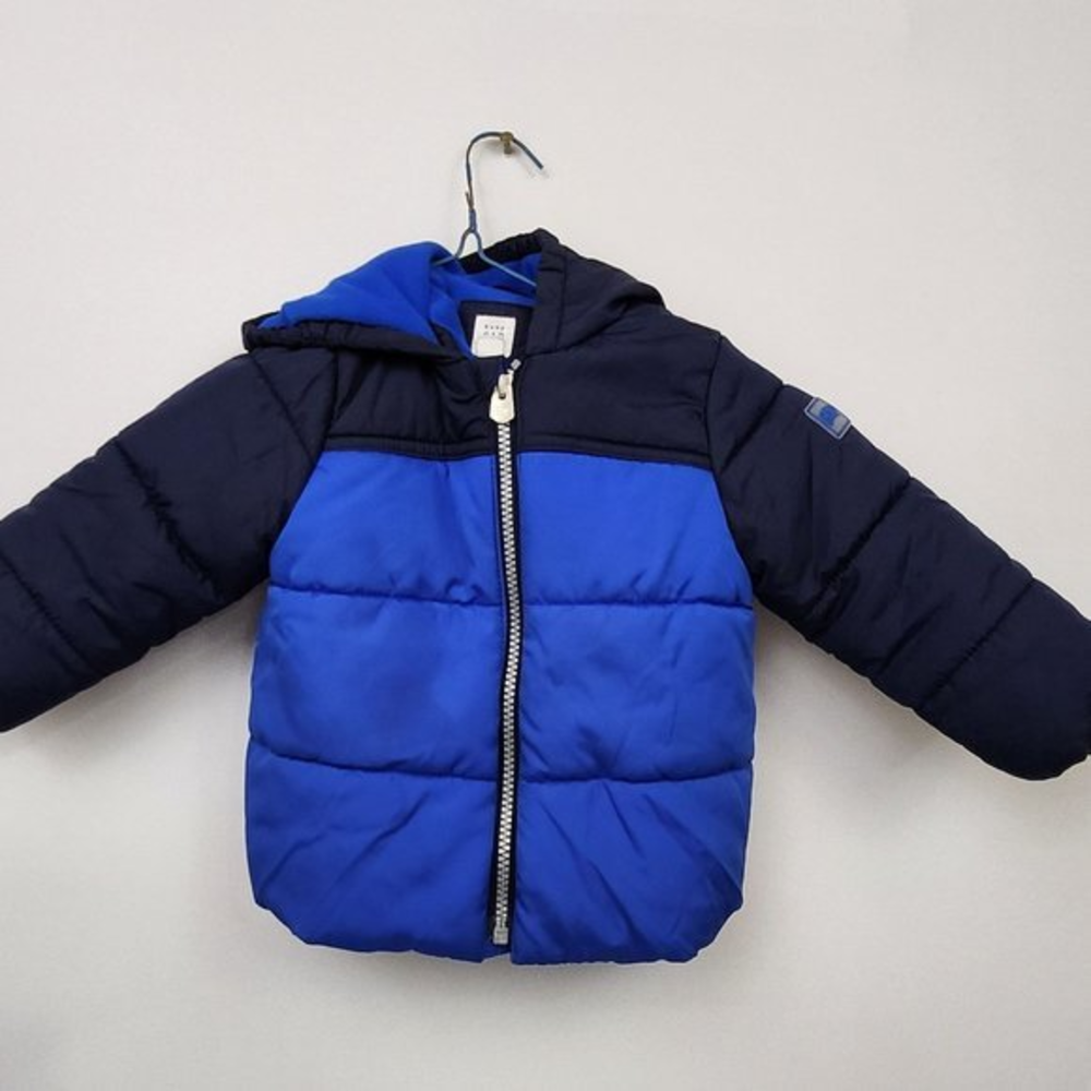 Baby Gap Blue Puffer‎ Jacket With Animal Ears 18-24 mnths